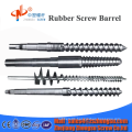 Rubber screw barrel for cold feed rubber extruder